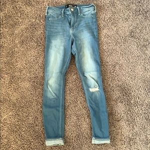 Hollister Jean legging, high rise, light wash